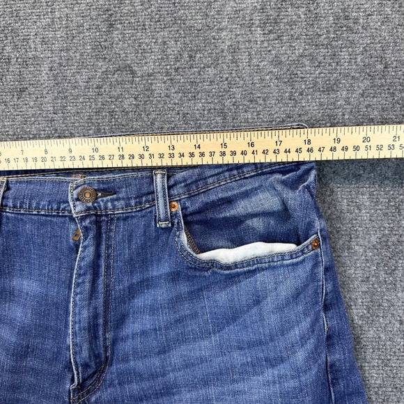 Levis 505 Regular Fit Jeans Mens 36x34 Blue Denim Pants Classic‎ Casual Everyday - Picture 10 of 15